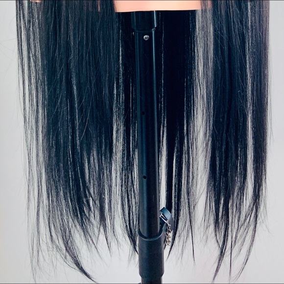Long Black 36” Premium Fiber Lace Front Wig for Daily Wear or Events - Picture 7 of 9